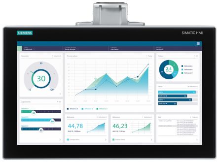 Siemens 6AV2128 Series MTP1900 Unified Comfort HMI Panel - 18.5 in, TFT Display, 1920 x 1080 [6AV2128-3UB27-0AX0]; 282-3491