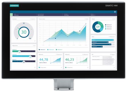 Siemens 6AV2128 Series MTP1900 Unified Comfort HMI Panel - 18.5 in, TFT Display, 1920 x 1080 [6AV2128-3UB27-1BX0]; 282-3493