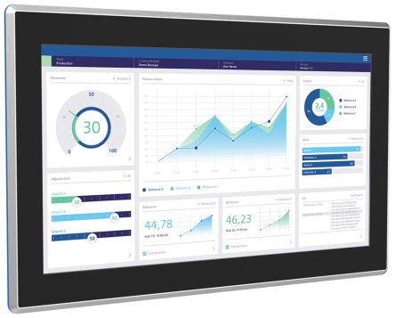 Siemens 6AV2128 Series MTP1900 Unified Comfort HMI Panel - 18.5 in, TFT Display, 1920 x 1080 [6AV2128-3UB70-0AX0]; 282-3498