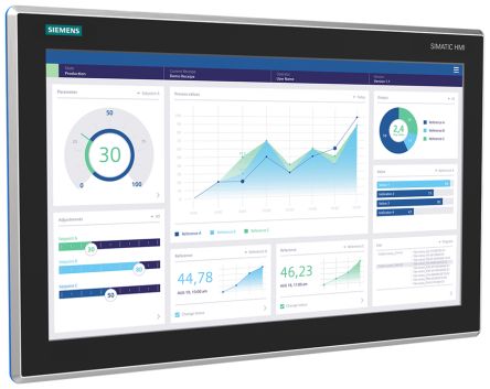Siemens 6AV2128 Series MTP2200 Unified Comfort HMI Panel - 21.5 in, TFT Display, 1920 x 1080 [6AV2128-3XB40-0AX0]; 282-3503