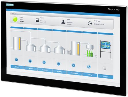 Siemens 6AV2128 Series IFP1200 V2 HMI Panel - 12.1 in, TFT Display, 1280 x 800 [6AV7863-1MA14-2AA0]; 282-3515