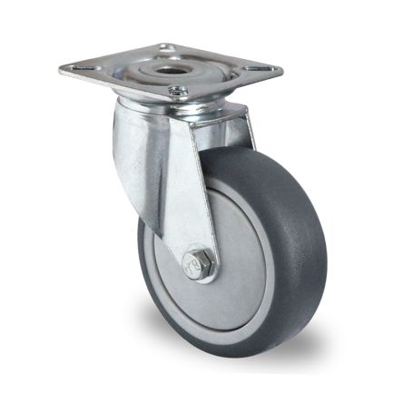 RS PRO Swivel Castor Wheel, 75kg Capacity, 75mm Wheel [0]; 282-3638