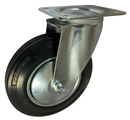 RS PRO Swivel Castor Wheel, 205kg Capacity, 200mm Wheel [0]; 282-3640