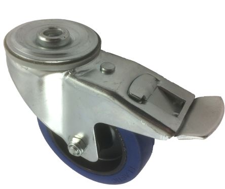 RS PRO Braked Swivel Castor Wheel, 150kg Capacity, 100mm Wheel [0]; 282-3654
