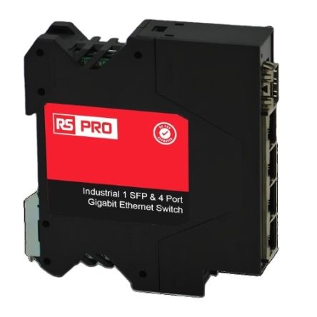 RS PRO Industrial Ethernet Switch, 4 RJ45 Ports [0]; 282-4458