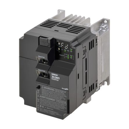 Omron Variable Speed Drive, 1.1 kW, 3 Phase, 400 V ac, 4.1 A, M1 Series [3G3M1-A4007-ECT]; 282-4564