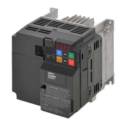 Omron Variable Speed Drive, 2.2 kW, 1 Phase, 200 V ac, 12 A, M1 Series [3G3M1-AB022]; 282-4588