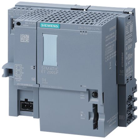 Siemens SIMATIC ET 200SP Series PLC CPU for Use with SIMATIC ET 200SP, 24 V Supply [6ES7514-2VN03-0AB0]; 282-4696
