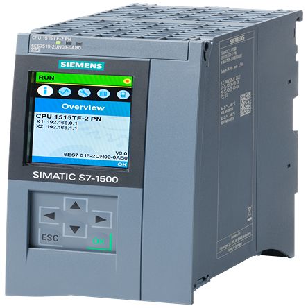 Siemens SIMATIC S7-1500T Series PLC CPU for Use with SIMATIC S7, 24 V Supply [6ES7515-2UN03-0AB0]; 282-4698