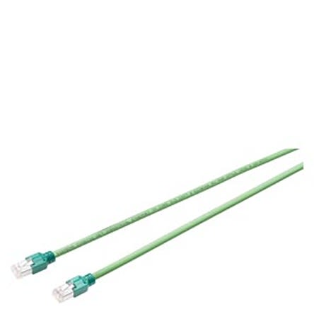 Siemens6XV1850, 500mm Cat5e 15 Pin D-sub to Female RJ45, Aluminium foil with a braided tin-plated copper wire screen, [6XV1850-2EE50]; 282-4728