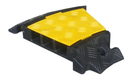 Viso 500mm Black/Yellow Cable Cover in Rubber, Thermoplastic, 65mm Inside dia. [CPR1071]; 282-4748