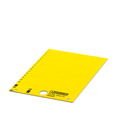 Phoenix Contact Yellow Adhesive Multipurpose Label, Pack of 10EA [0800460]; 282-5131