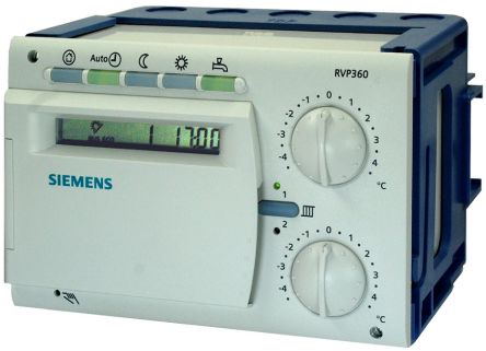 Siemens S55370 Series Controller for Use with 2 Programmables Heating Circuits + ECS, 24 V ac [RVP360 / S55370-C139]; 282-5243