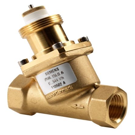 Siemens Manual Automatic Hydraulic Balancing of Terminal Units Pneumatic Manual Control Valve S55264 Series, R 1/2, [VPI46.15L0.2 / S55264-V109]; 282-5293