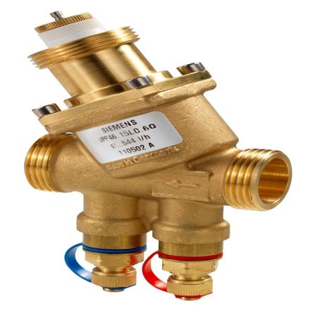 Siemens Manual Automatic Hydraulic Balancing of Terminal Units Pneumatic Manual Control Valve S55264 Series, G 1, 1in, [VPP46.20F1.4Q / S55264-V108]; 282-5304
