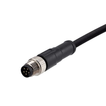 RS PRO Straight Male 6 way M8 to Cable, 3m [0]; 282-5364