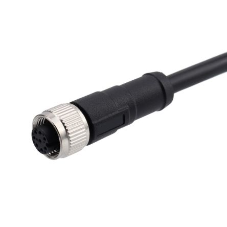 RS PRO Straight Female 8 way M12 to Cable, 5m [0]; 282-5381