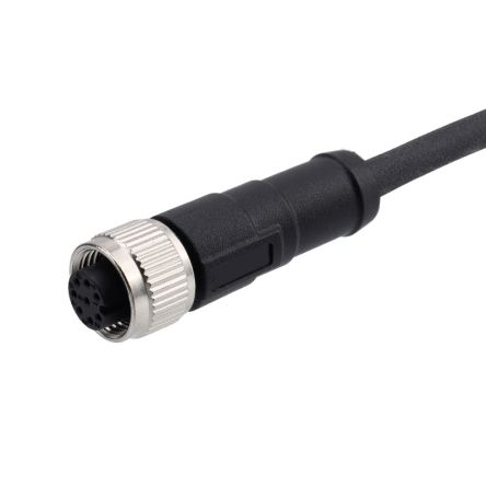 RS PRO Straight Female 8 way M12 to Cable, 3m [0]; 282-5385