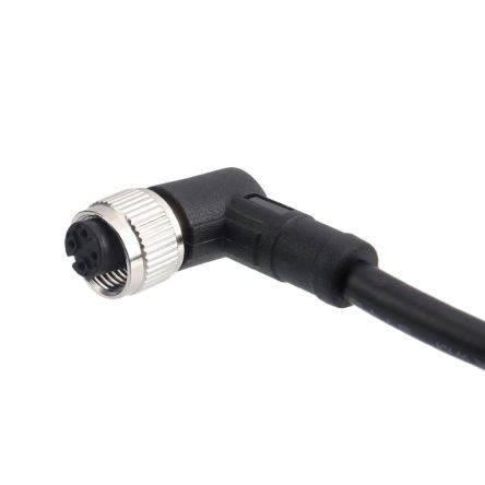 RS PRO Right Angle Female 4 way M12 to Cable, 5m [0]; 282-5398
