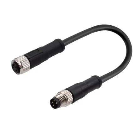 RS PRO Straight Male 4 way M8 to Straight Female 4 way M8 Cable, 5m [0]; 282-5447