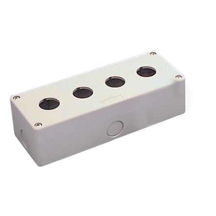 RS PRO Grey Plastic Control Station Enclosure - 4 Hole 22mm Diameter [0]; 282-5505