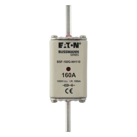 Eaton 160A Tag Fuse, NH1, 1kV [BSF-160G-NH110]; 282-6181