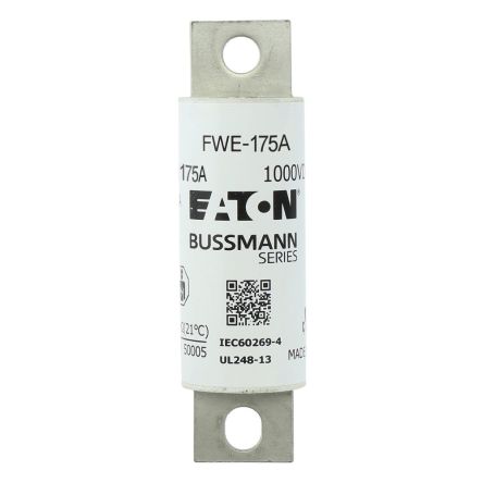 Eaton 175A Tag Fuse, 30mm, 1kV [FWE-175A]; 282-6195