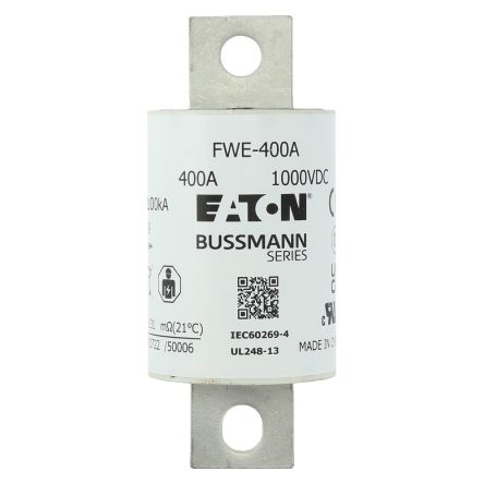 Eaton 400A Tag Fuse, 50mm, 1kV [FWE-400A]; 282-6202