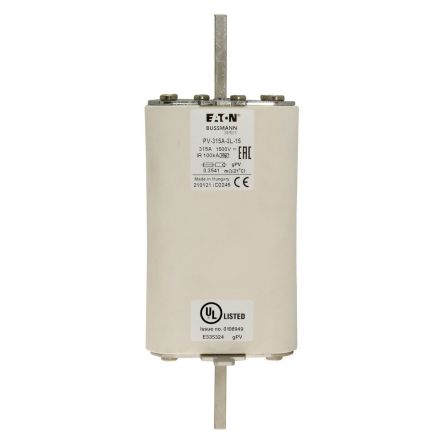 Eaton 315A Tag Fuse, 3L, 1.5kV [PV-315A-3L-15]; 282-6212