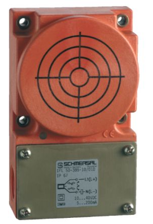 Schmersal Inductive Rectangular Proximity Sensor, 50 mm Detection, 2-Wire NO/NC, 15 → 250 V ac [IFL 50-385-10/01D]; 282-6421