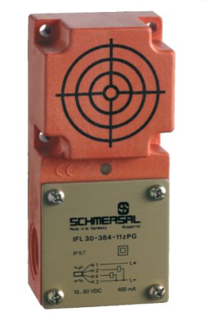 Schmersal Inductive Rectangular Proximity Sensor, 30 mm Detection, PNP NO+NC, 10 → 60 V dc [IFL 30-384-11P-M20]; 282-6465
