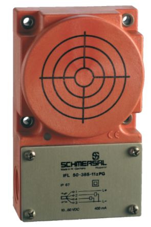Schmersal Inductive Rectangular Proximity Sensor, 5 mm Detection, PNP NO+NC, 10 → 60 V dc [IFL 50-385-11P-M20]; 282-6467