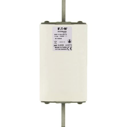 Eaton 315A Tag Fuse, 3L, 1.5kV, 205mm [BSF-315G-3XL15]; 282-6478