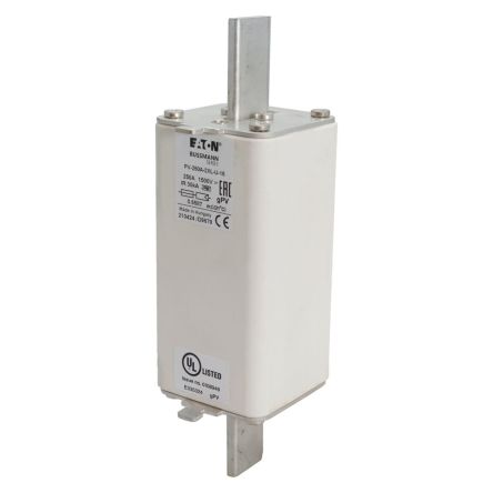 Eaton 250A Tag Fuse, 2XL, 1.5kV, 205mm [PV-250A-2XL-U-15]; 282-6521