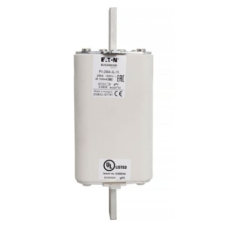 Eaton 250A Tag Fuse, 3L, 1.5kV, 205mm [PV-250A-3L-15]; 282-6522