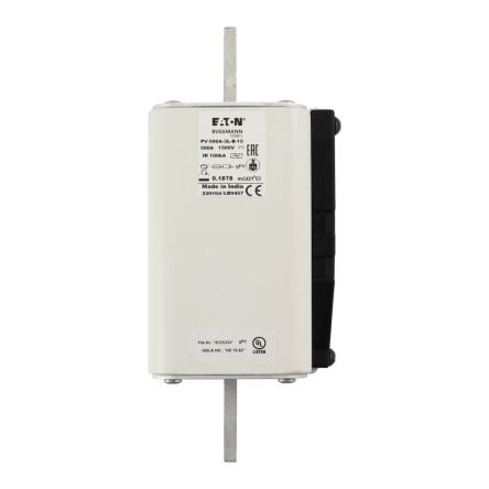 Eaton 500A Tag Fuse, 3L, 1.5kV, 170mm [PV-500A-3L-B-15]; 282-6538