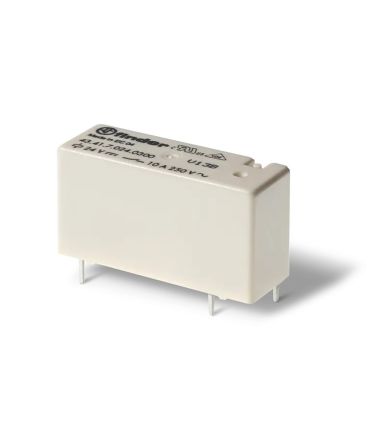 Finder PCB Mount Power Relay, 12V dc Coil, 10A Switching Current, SPDT [434170124001]; 282-6654