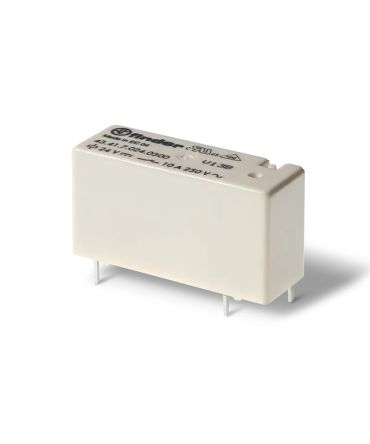 Finder PCB Mount Power Relay, 24V dc Coil, 10A Switching Current, SPDT [434170244001]; 282-6657