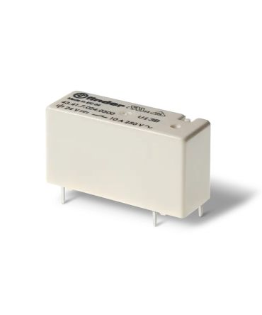 Finder PCB Mount Power Relay, 48V dc Coil, 10A Switching Current, SPDT [434170484000]; 282-6659