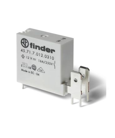 Finder PCB Mount Power Relay, 24V dc Coil, 16A Switching Current, SPDT [457170241310]; 282-6663