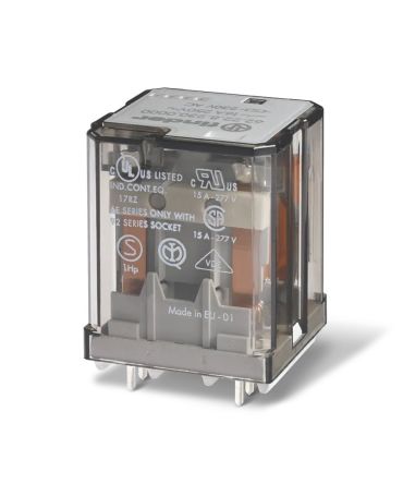 Finder Flange Mount Power Relay, 24V dc Coil, 16A Switching Current, 3PDT [62.33.9.024.4040]; 282-6675