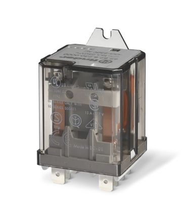 Finder Flange Mount Power Relay, 24V dc Coil, 16A Switching Current, DPDT [628280244300]; 282-6681