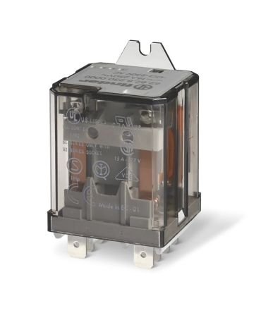 Finder Flange Mount Power Relay, 24V dc Coil, 16A Switching Current, DPST-NO [628290244300]; 282-6687