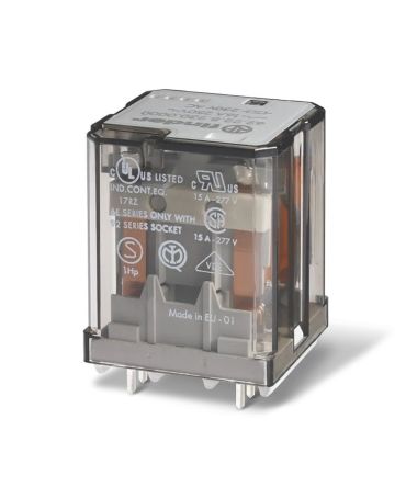 Finder Flange Mount Power Relay, 24V dc Coil, 16A Switching Current, 3PST [628380244300]; 282-6689