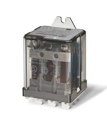 Finder Flange Mount Power Relay, 12V dc Coil, 16A Switching Current, 3PDT [628390124000]; 282-6692