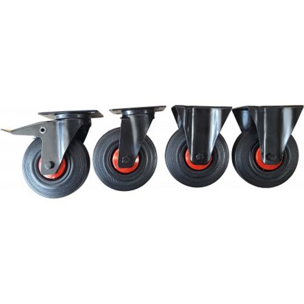 SAM Fixed, Swivel Wheel, 3kg Capacity, 125mm Wheel [RLT-4FR]; 283-0357