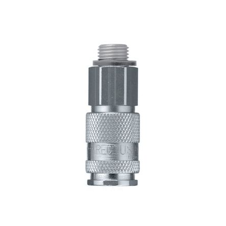 Legris Nickel Plated Brass Male Pneumatic Quick Connect Coupling, BSPP 3/8 in Male 23mm Male Thread [18KAAW17MPN]; 283-1245