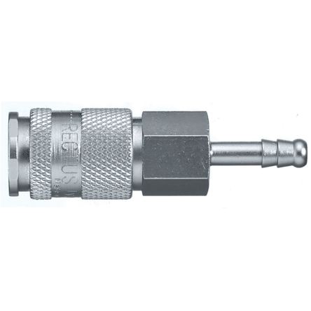 Legris Nickel Plated Brass Female, Male Pneumatic Quick Connect Coupling, 23mm Hose Barb [18KATF08MPN]; 283-1249
