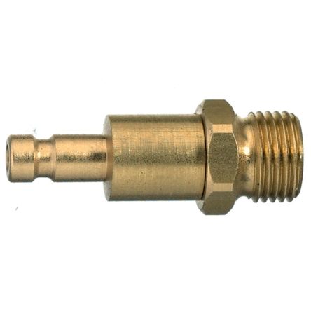 Legris Nickel Plated Brass Male Pneumatic Quick Connect Coupling, Metric M5 Male Male Thread [20SBAM05MPN]; 283-1282