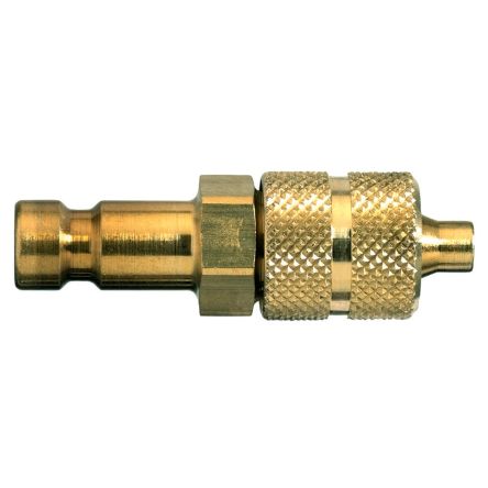 Legris Nickel Plated Brass Female, Male Pneumatic Quick Connect Coupling, Hose Barb [20SFKO06MXN]; 283-1292